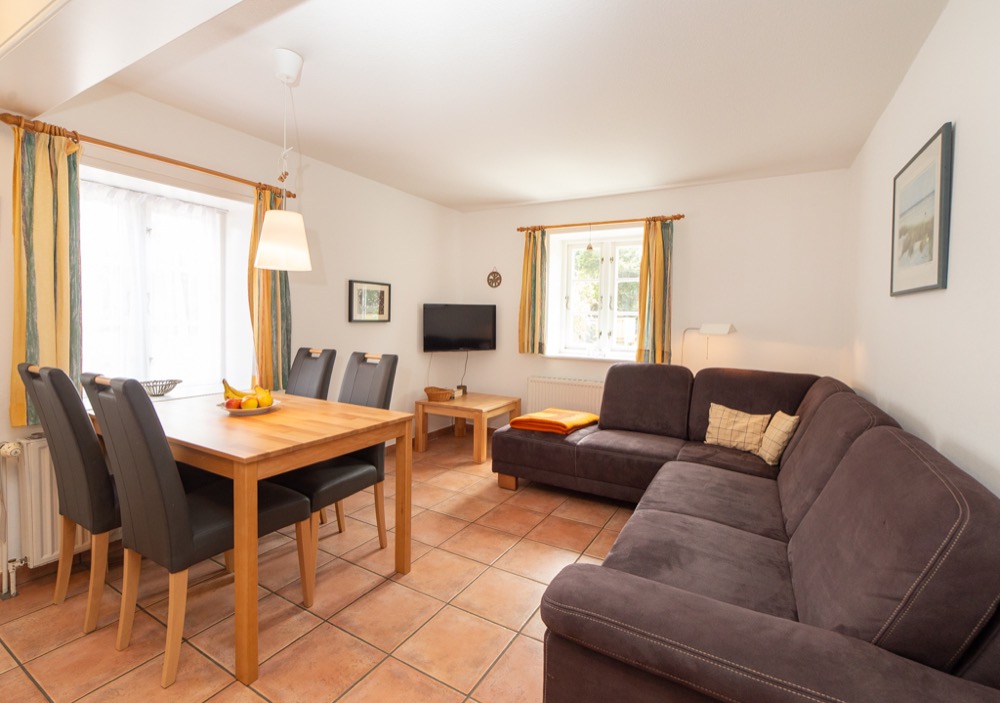 Wohnzimmer der Ferienwohnung 2 im Haus Martinen