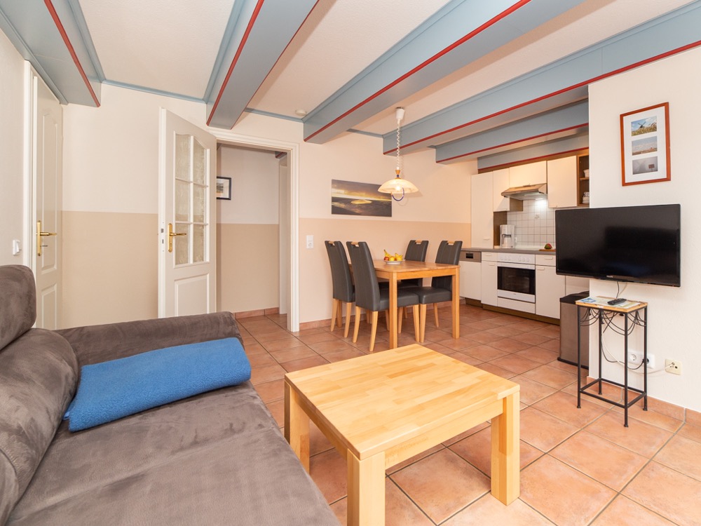 Wohnbereich der Ferienwohnung 3 im Haus Martinen