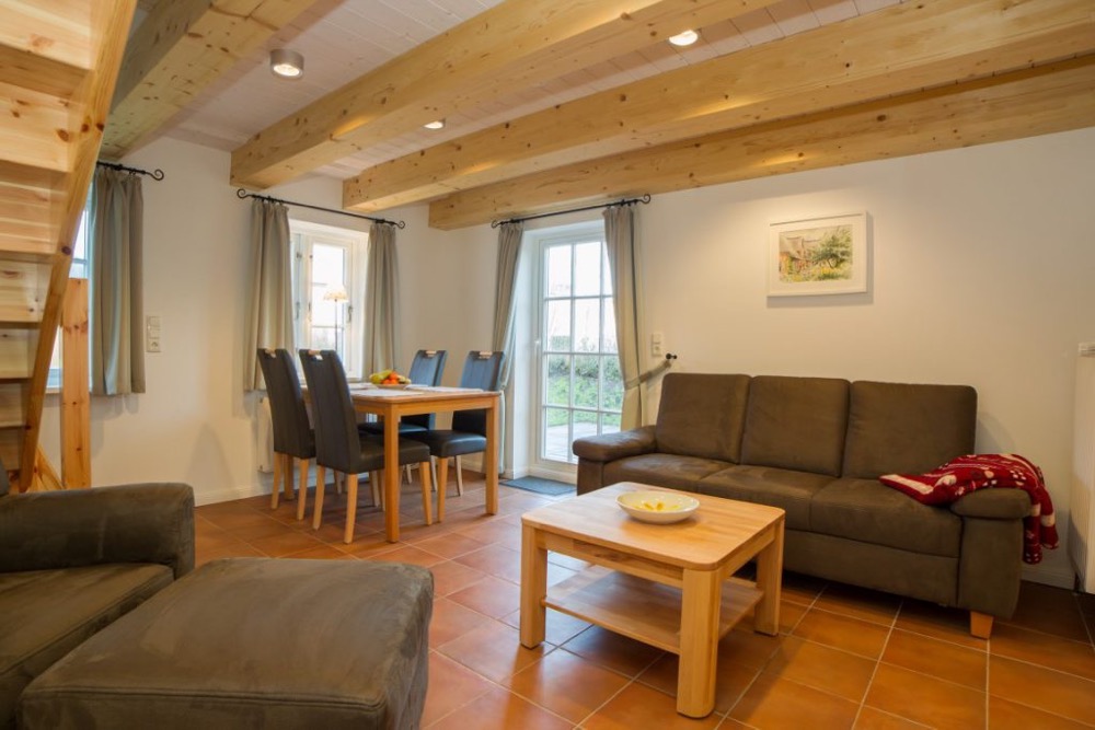 Wohnbereich der Ferienwohnung 4 im Haus Martinen